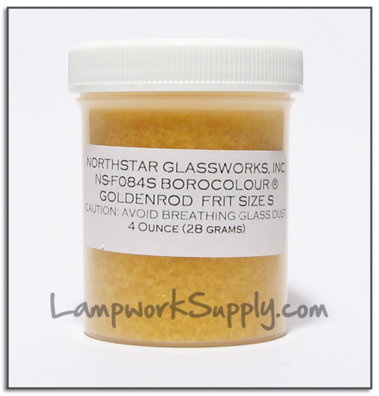 Goldenrod Small Frit 4 oz. (38 grade)