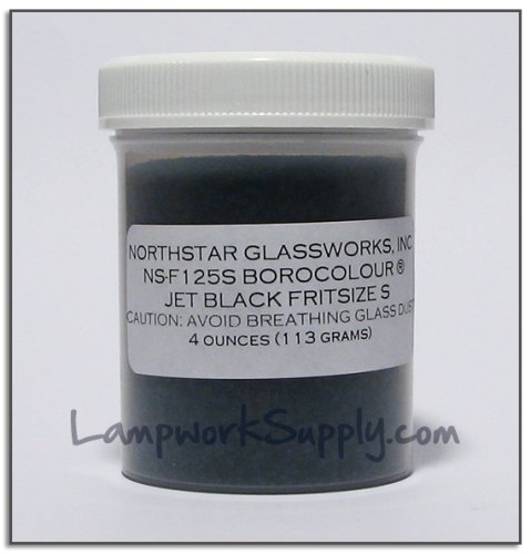 Northstar Jet Black (125) - Large Frit 4 oz. (25 grade) 4 oz jar