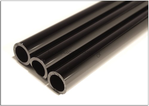 Chinese Color Opaque Black - 9mm x 2mm Tubing Half 2 ft Tube Half 2 ft Tube 9 x 2mm