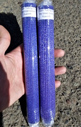 Dream Tubing Icy Violet Dichroic - Hyacinth Tube Northstar Hyacinth Icy Violet
