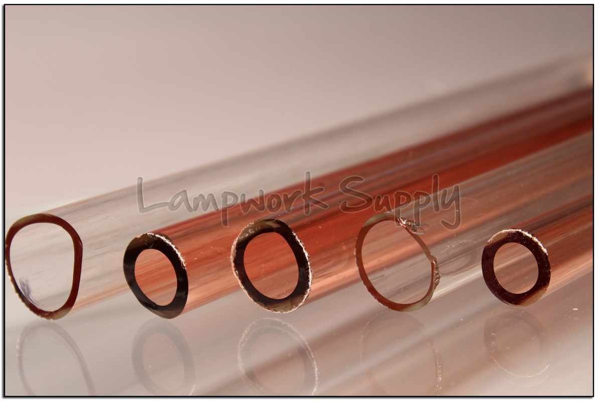 Clear Encased Red Elvis Tubing - B Grade