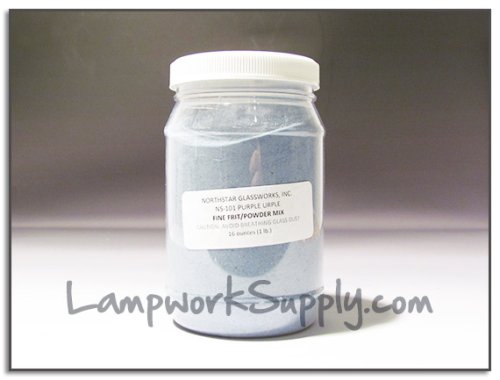Northstar Purple Urple (101) - Fore Powder 1 lb. (70/100 Grade Mix) Frit 16 oz jar