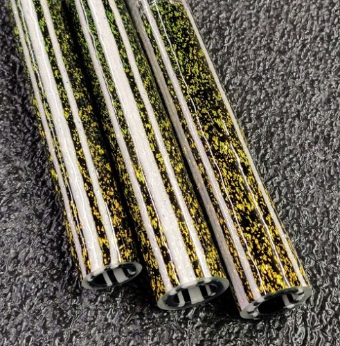Gold over Tuxedo Lined Dichroic Tubing