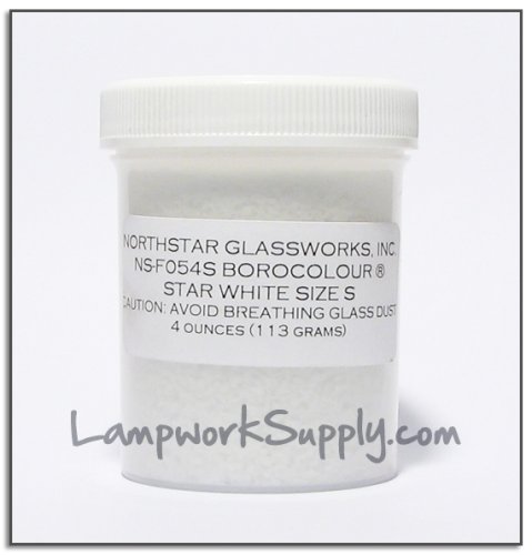 Northstar Star White (54) - Small Frit 1 lb. (38 grade) 16 oz jar