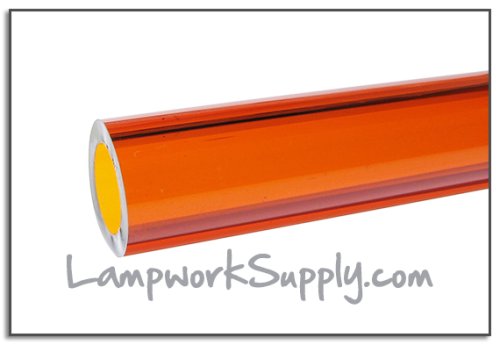 Chinese Color Amber - 25mm x 4mm Tubing Full 4 ft Tube Full 4 ft Tube 25 x 4mm