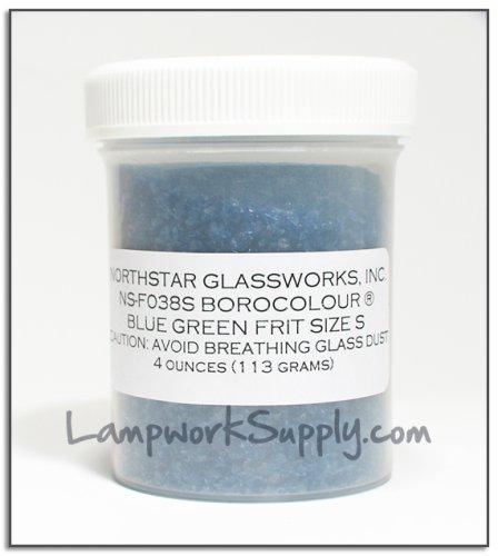 Northstar Blue Green (38) - Small Frit 4 oz. grade) 4 oz jar