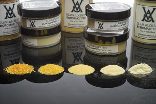 Glass Alchemy Double Passion (69) - Small Frit 1 lb. (70 grade) Small (70 grade) 1 lb Jar (16 oz)