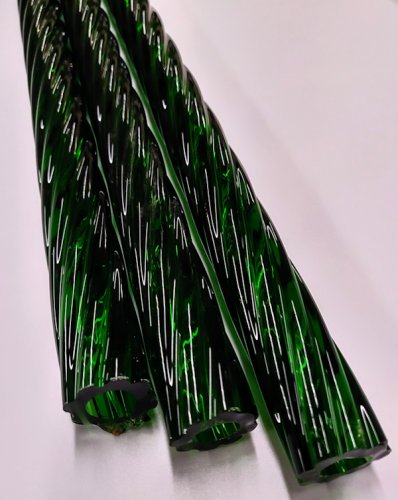 Chinese Color Green - 25 x 3.8mm Twist Tubing Full 4 ft Tube Full 4 ft Tube 25 x 3.8mm
