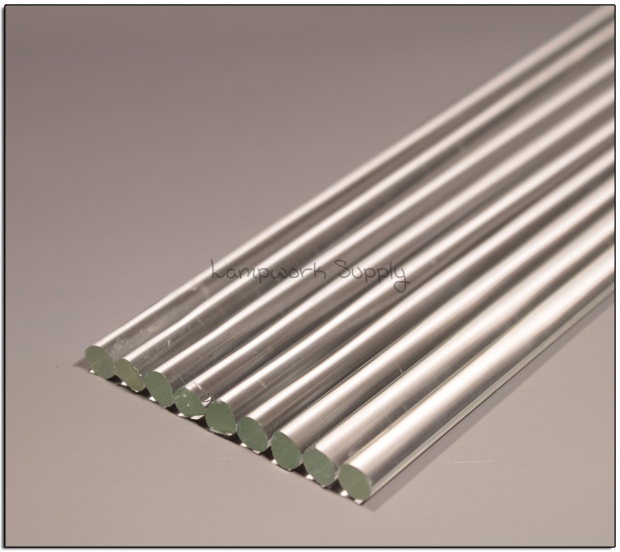 Chinese Clear 7mm Single Glass Rod 500mm (19-20 inches)