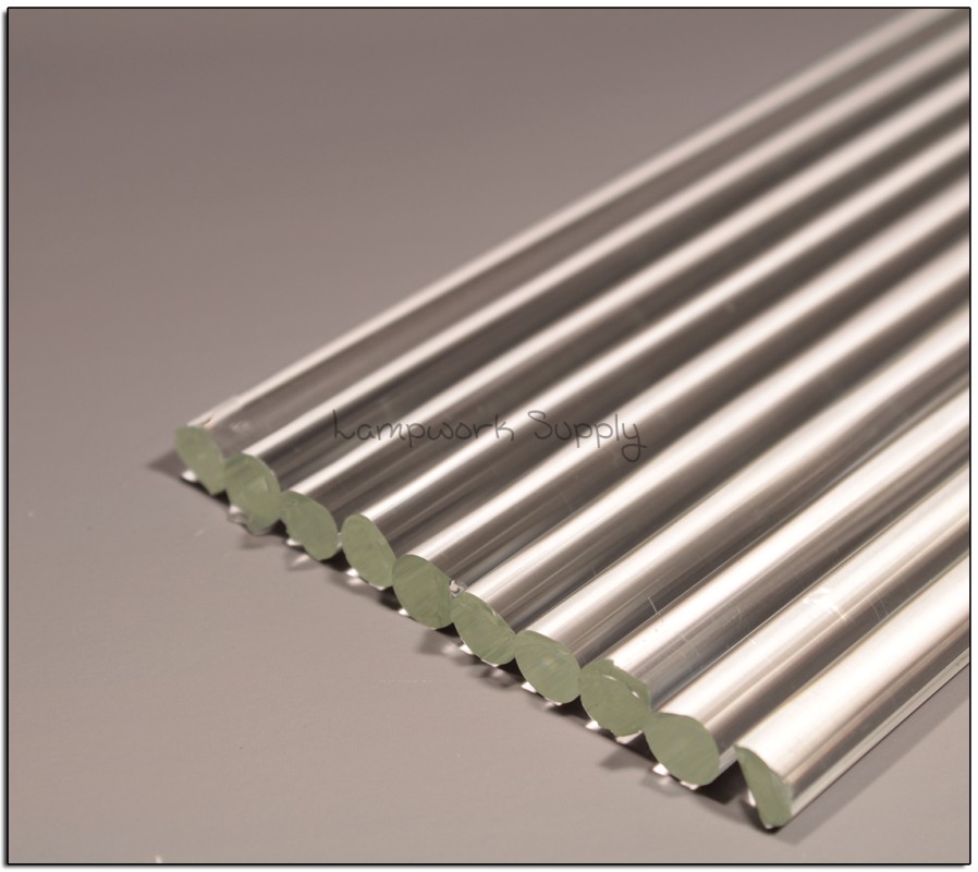 Chinese Clear 10mm Single Glass Rod 1400mm Length (55-56 inches)