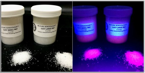 Northstar Lucy Uv Reactive (139) - Large Frit 4 oz. (25 grade) 4 oz jar