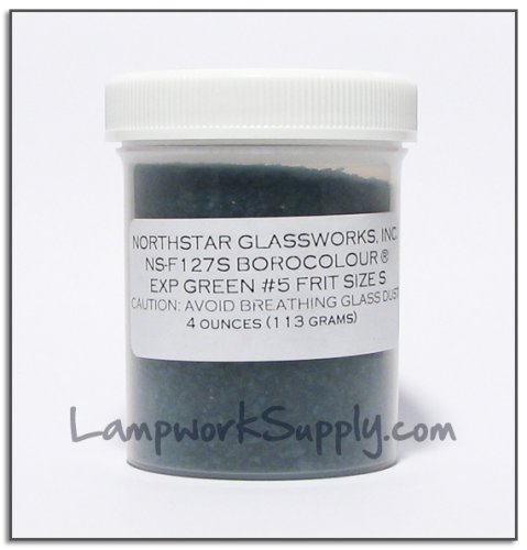 Northstar Exp Green #5 (127) - Small Frit 4 oz. (38 grade) 4 oz jar