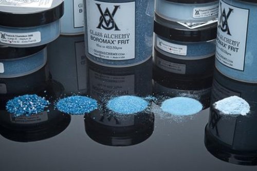 Glass Alchemy Peacock Chameleon (58) - Fine Frit 4 oz. (82 grade) Fine (82 grade) 4 oz Jar