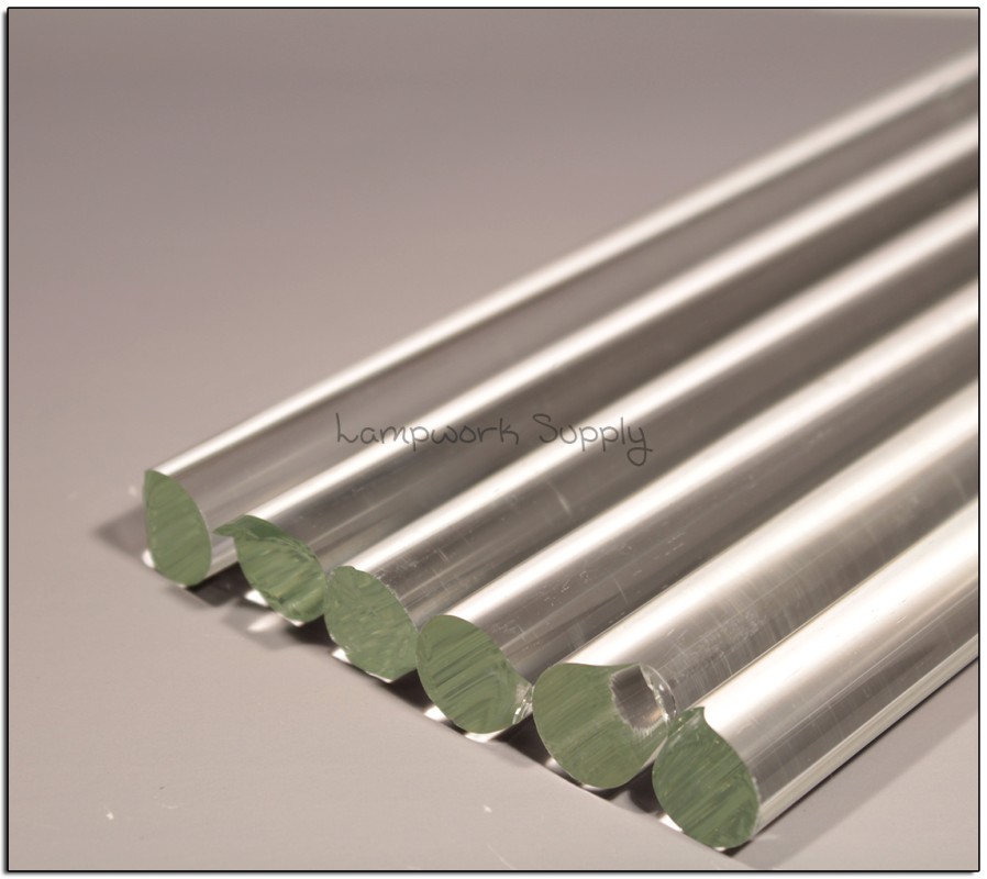 Chinese Clear 16.5 - 17mm Rod 1200mm Length (47-48 inches)