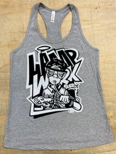 Lampwork Supply Racerback Tank Grey Size Medium - Blowhose Boy