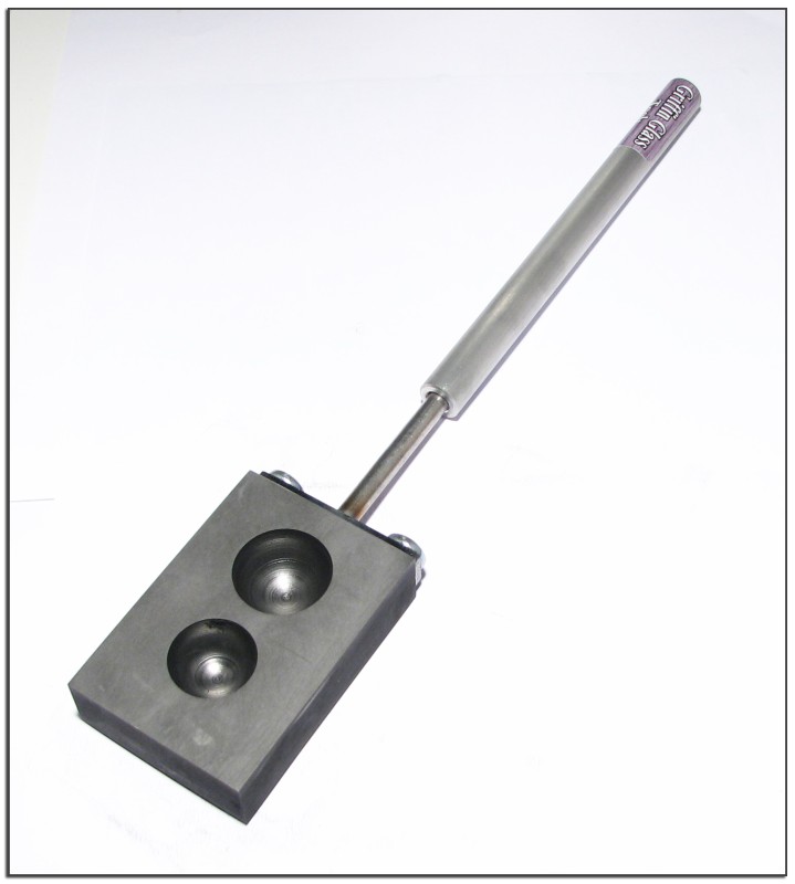 7/8" and 1" Marble Mold with Aluminum Handle