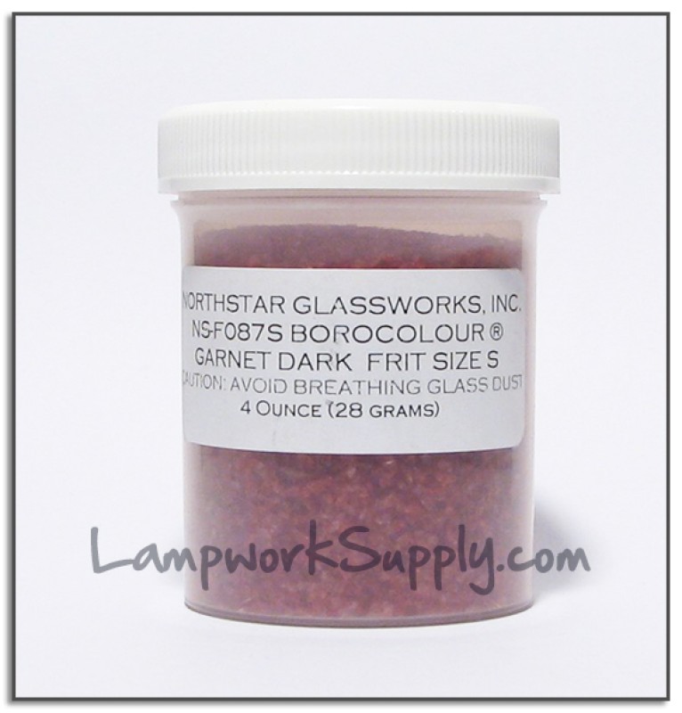 Garnet Dark Fine Frit 1 lb. (70 grade)