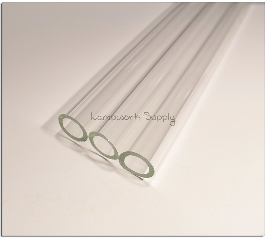 Chinese Clear 22 x 2.5mm Single Glass Tube 500mm Length (19-20 inches)