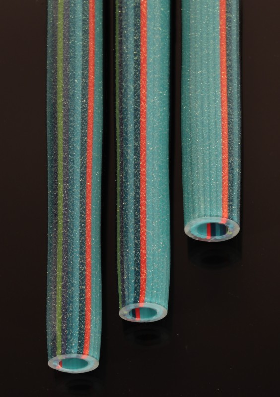 Gold Dichroic Over Cool Breeze Lined Tubing