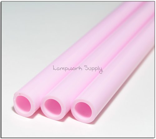 Chinese Color Milky Pink - 12mm x 2mm Tubing Half 2 ft Tube Half 2 ft Tube 12 x 2mm