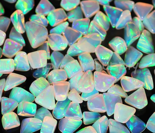 Kyocera 3-4mm Tumbled Opal - Mint No Fire