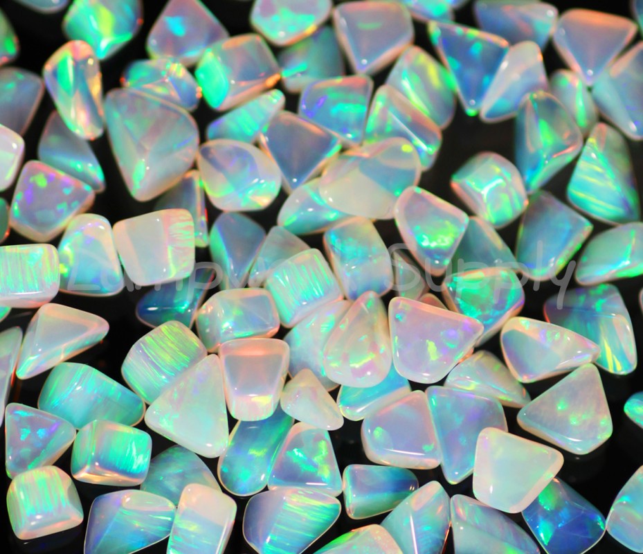 Mint Tumbled Opals