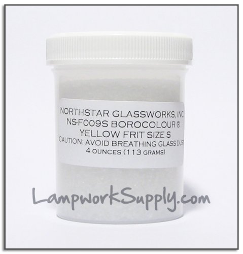 Northstar Yellow (9) - Fine Frit 1 lb. (70 grade) 16 oz jar