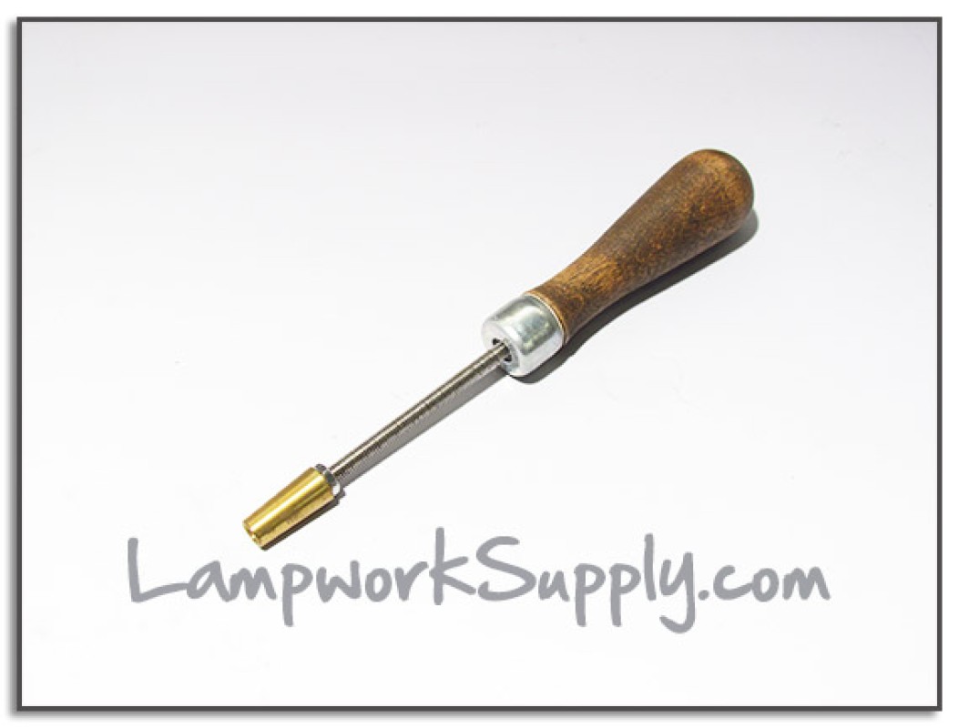 10mm Ground Joint Plug with Wood Handle