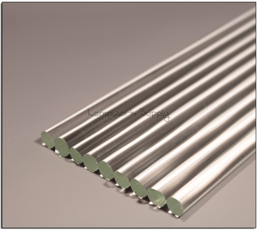 Chinese Clear 9mm Single Glass Rod 400mm (15-16 inches)