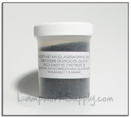 Northstar Red Exotic (29) - Small Frit 4 oz. (38 grade) 4 oz jar