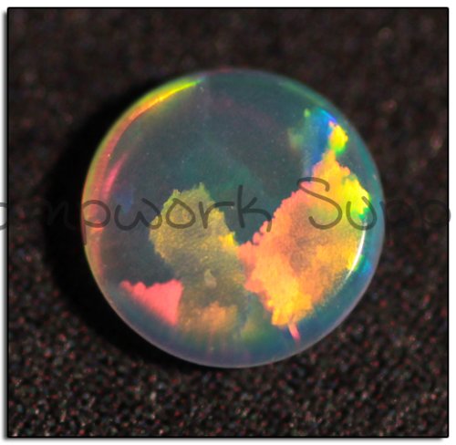 Kyocera 4mm Coin Opal - Pink Green