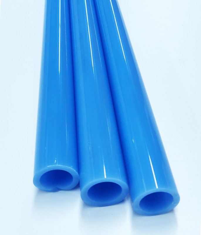 Milky Blue 38 x 4mm Tubing