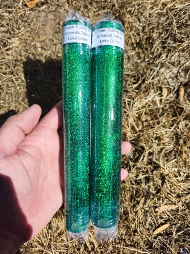 Dream Tubing Emerald Dichroic - Lake Green Tube Lake Green