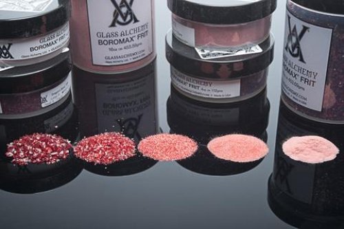 Glass Alchemy Dragon's Blood (7) - Large Frit 4 oz. (25 grade) Large (25 grade) 4 oz Jar