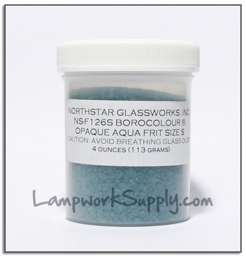 Northstar Opaque Aqua (126) - Large Frit 4 oz. (25 grade) 4 oz jar