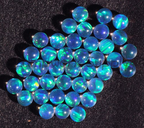 Kyocera 4mm Sphere Opal - Blue No Fire