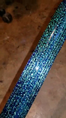 Dream Tubing Emerald Dichroic - Glass Alchemy Brillant Blue Tube Glass Alchemy Brillant Blue