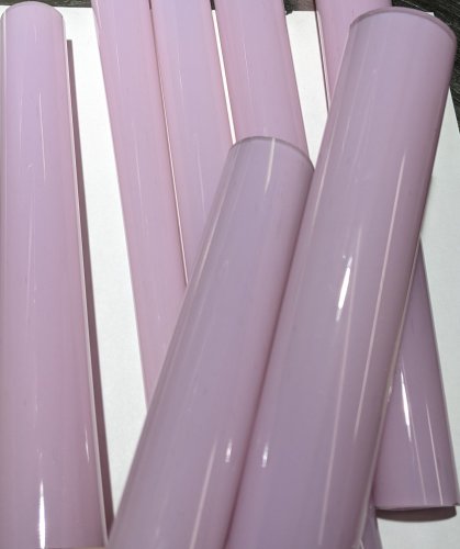 Dense Pink Satin Dipped in Clear B+ Grade Tubing