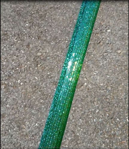 Dream Tubing Silver Dichroic - Glass Alchemy Portland Green Tube Glass Alchemy Portland Green