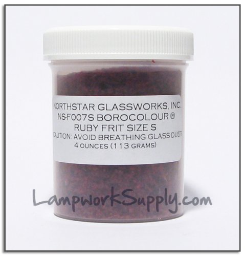 Northstar Ruby (7) - Powder 1 lb. (100 grade) Frit 16 oz jar