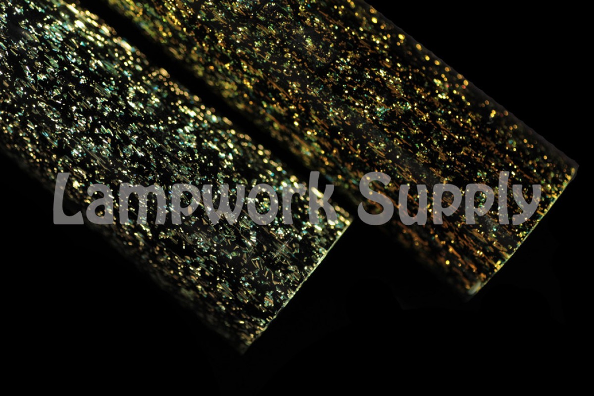 Gold Dichroic over Glass Alchemy Eclipse Tubing