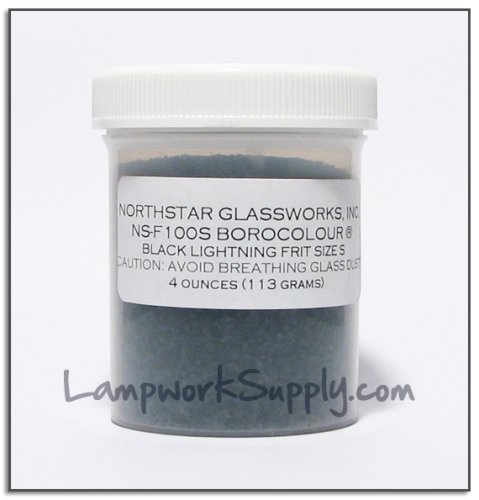 Northstar Black Lightning (100) - Small Frit 1 lb. (38 grade) 16 oz jar