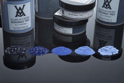 Glass Alchemy Cobalt 5 (47) - Small Frit 1 lb. (70 grade) Small (70 grade) 1 lb Jar (16 oz)