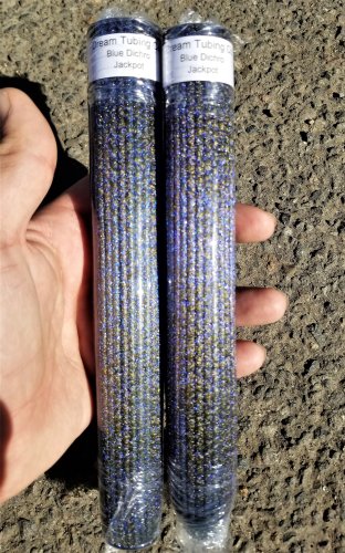 Dream Tubing Blue Dichroic - Glass Alchemy Jackpot Tube Glass Alchemy Jackpot