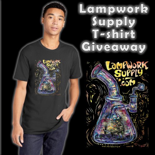 Lampwork Supply Shirt Black Size Large - Lampworking Girl in Rig