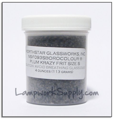 Northstar Plum Krazy (93) - Small Frit 4 oz. (38 grade) 4 oz jar