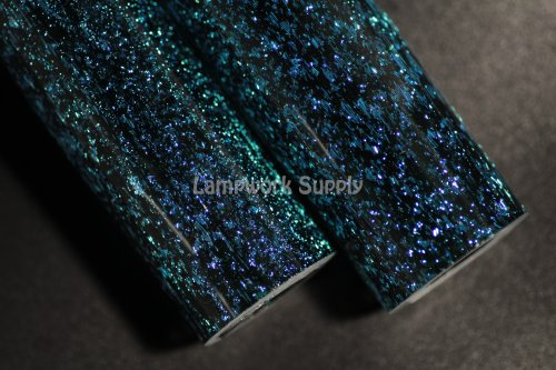 Dream Tubing Silver Dichroic - Glass Alchemy Sapphire Tube Glass Alchemy Sapphire
