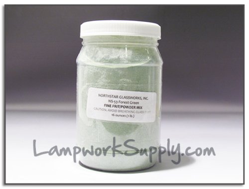 Northstar Forest Green (53) - Fore Powder 1 lb. (70/100 Grade Mix) Frit Fore Powder 16 oz jar