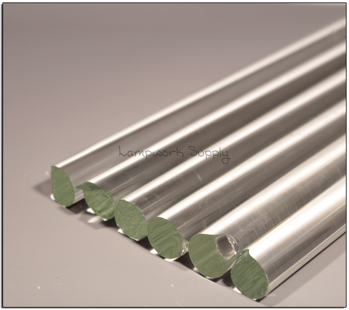 Chinese Clear 18mm Single Glass Rod 1400mm Length (55-56 inches)