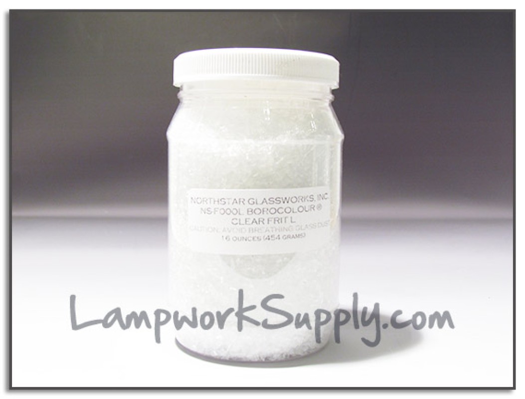 Clear Large Frit 1 lb. (25 grade).